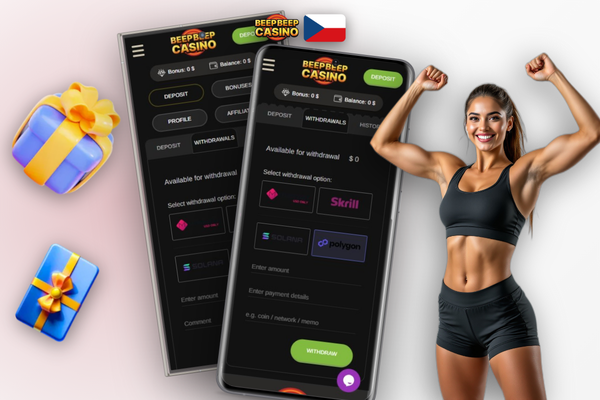 Srovnání doby výplaty v Beep Beep Casino – krypto, e-peněženka, karta a bankovní převod