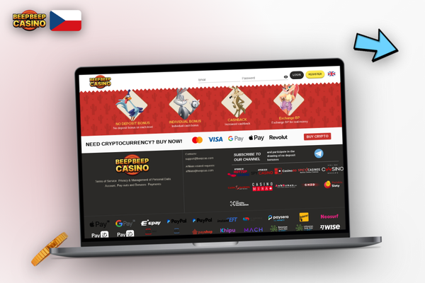 Beep Beep Casino pro PC i mobil — propojený účet na notebooku, tabletu a telefonu