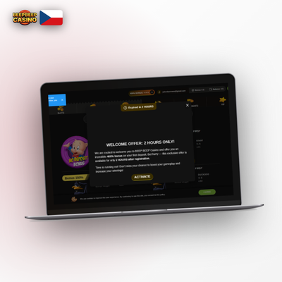 Registrace e-mailem v Beep Beep Casino – vytvoř si účet za dvě minuty snadno